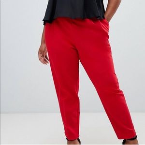 ASOS CURVE High Waist Tapered Pants